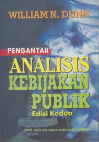 Pengantar Analisis Kebijakan Publik