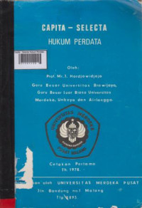 Capita - Selecta Hukum Perdata