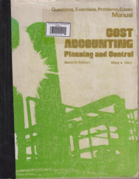 Cost Accounting : Planning And Control