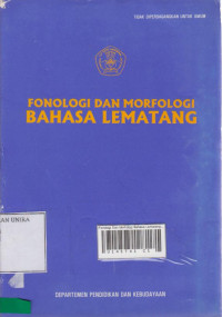 Fonologi Dan Morfologi Bahasa Lematang