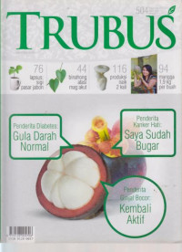 Trubus : Penderita Diabetes : Gula Dara Normal : Penderita Kanker Hati : Penderita Ginjal Bocor