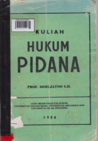 Kuliah Hukum Pidana