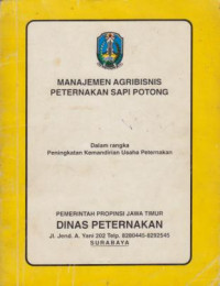 manajemen Agribisnis Peternakan Sapi Potong