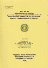 Ilmu Ekonomi Peternakan