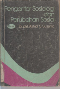 Pengantar Sosiologi dan Perubahan Sosial