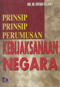 Prinsip-Prinsip Perumusan Kebijaksanaan Negara