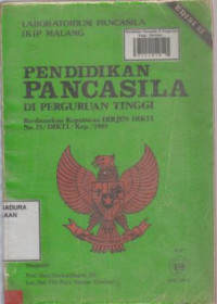 Pendidikan pancasila untuk perguruan tinggi