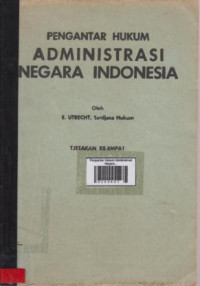 Pengantar Hukum Admiinistrasi Negara