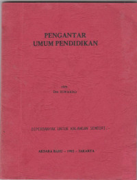 Pengantar Umum Pendidikan