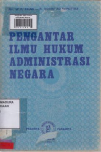 Pengantar ilmu Hukum Adninistrasi Negara