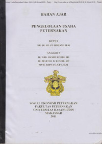 Pengelolaan Usaha Peternakan