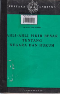 Ahli-Ahli Pikir Besar Tentang Negara Dan Hukum