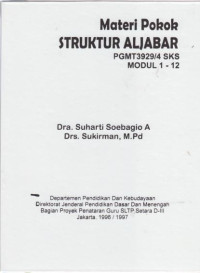 Materi Pokok Struktur Aljabar