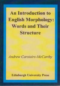 An Introduction To English Morphology : Words And Their Structure