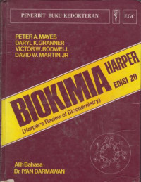 Biokimia Harrper Edisi 20 : (Harper's Review of Biochemistry)