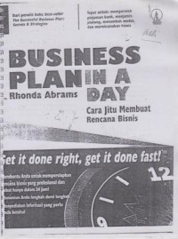 Business Planin A  Day : Cara Jitu Membuat Rencana Bisnis