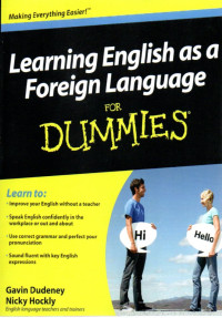 Image of LEARNING ENGLISH AS A FOREIGN LANGUAGE FOR DUMMIES