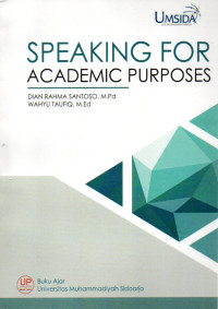 Image of SPEAKING FOR ACADEMIC PURPOSES