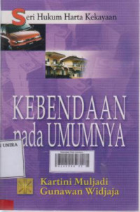 Kebendaan Pada Umumnya