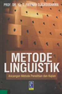 Metode linguistik : Ancangan Metode Penelitian dan Kajian