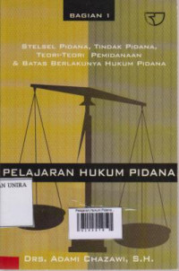 Pelajaran Hukum Pidana