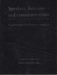 Speakers, Listeners And Communication